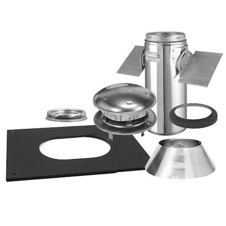 Integra Miltex Selkirk Corporation 8T-PCK 8 Inch  Ultra-Temp Pitched Ceiling Support Kit  Stainless 77963
